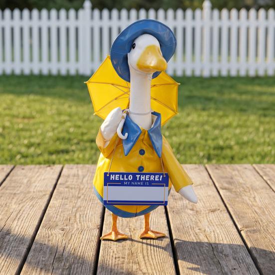 Goose Costume Hawaiian Style Summer Porch Goose Outfit Creative Decorative Clothing
