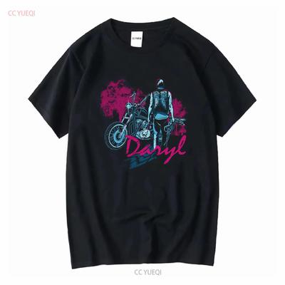 Daryl Dixon The Walking Dead T-Shirt Herren- und Damengrößen TWD 80988 Lang- oder Kurzarm Vintage Gewaschen Atmungsaktiv Stilvoll