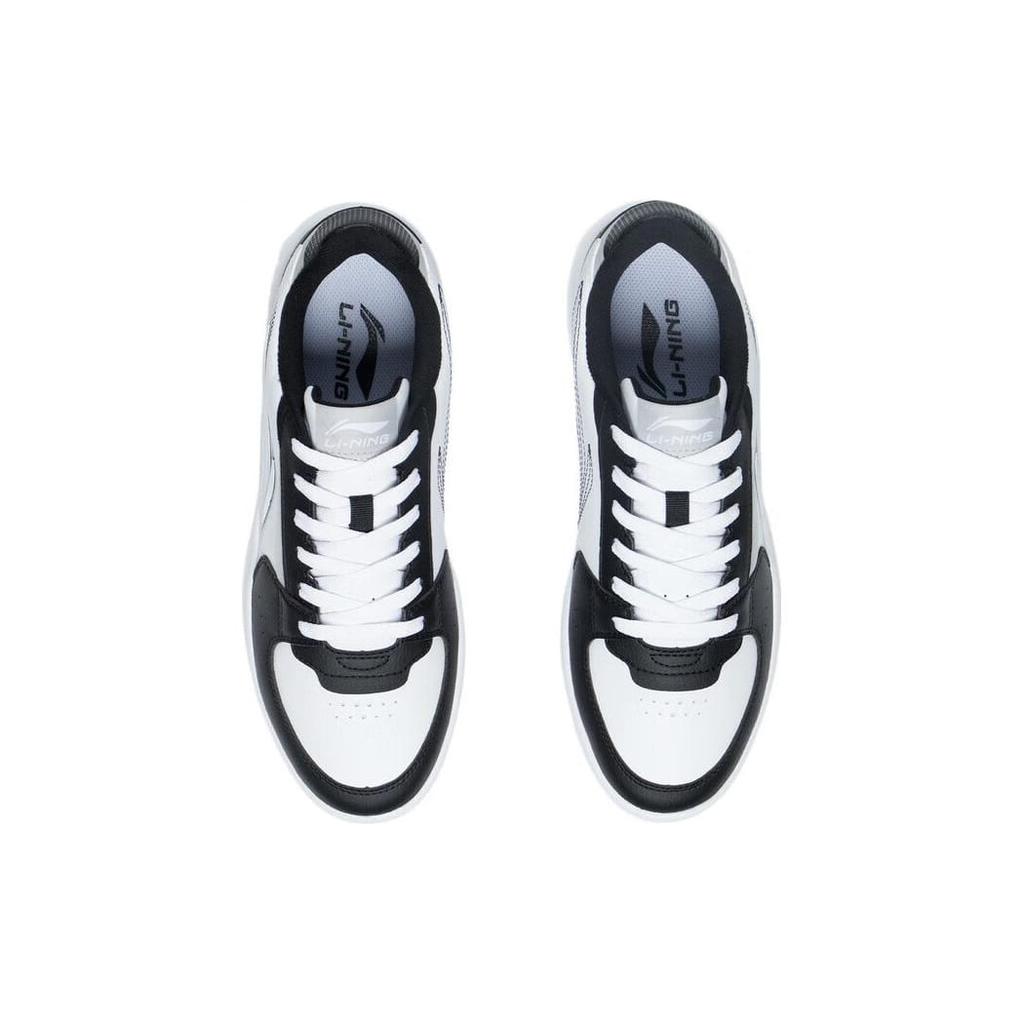Li Ning Galaxy Sports Fashion Collection Comfortable Coverage Cushioning Low top Skateboard Shoes Men's White AGCS253-5