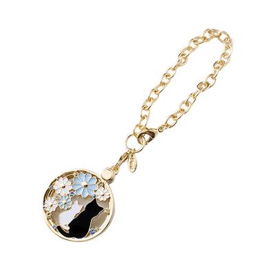 3carat Dressy Magnifying 5 Stylish Magnifying Magnifying Handheld Bag 3x Magnification and Glasses, Types, Glasses, Slide-type Glasses, Charms, (Cat