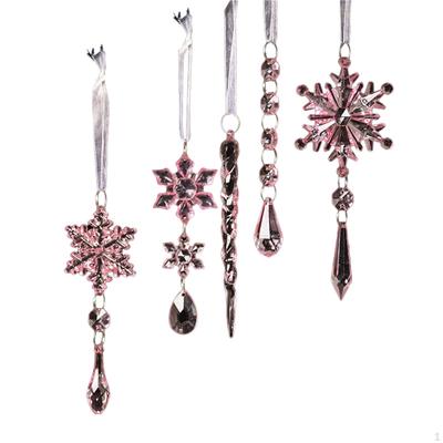 5 Pieces Acrylic Icicles for Christmas Tree Decoration