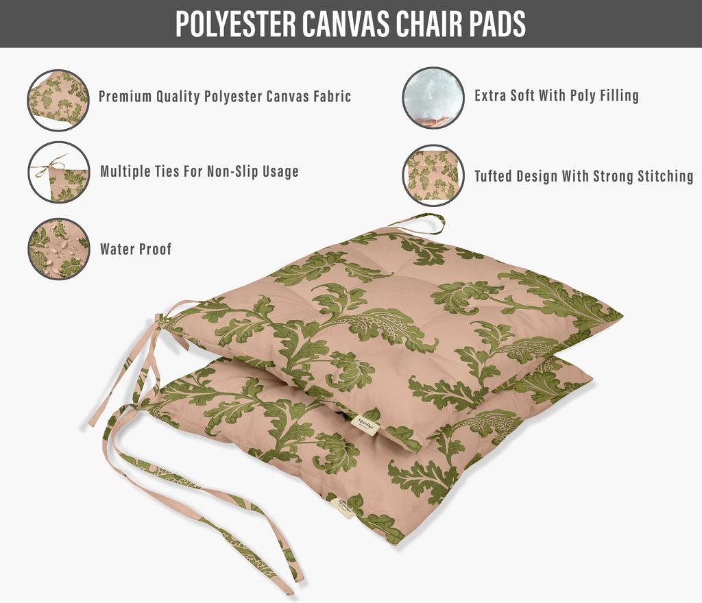 Vargottam Indoor Outdoor Tufted Printed Square Seat Patio Cushion Set Of 2 Water Resistant Patio Furniture Seat Cushion 19,inches, Purple |