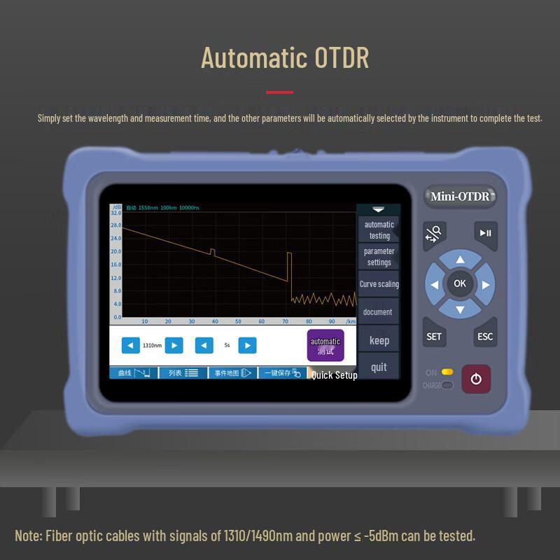 Topulan TP-OT4FOTDR Single Wavelength Fiber Optic OTDR Tester