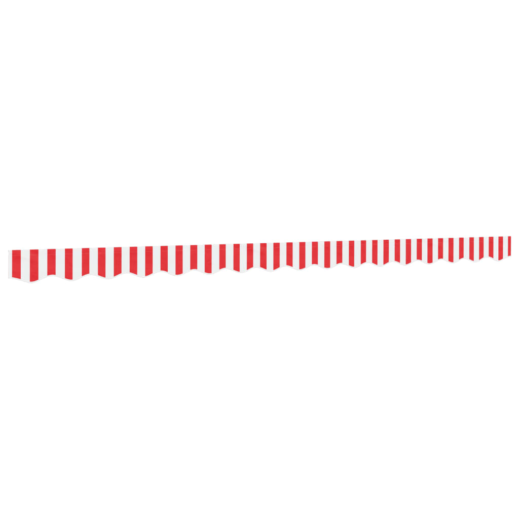 Awning Valance Red and White Striped 4 m