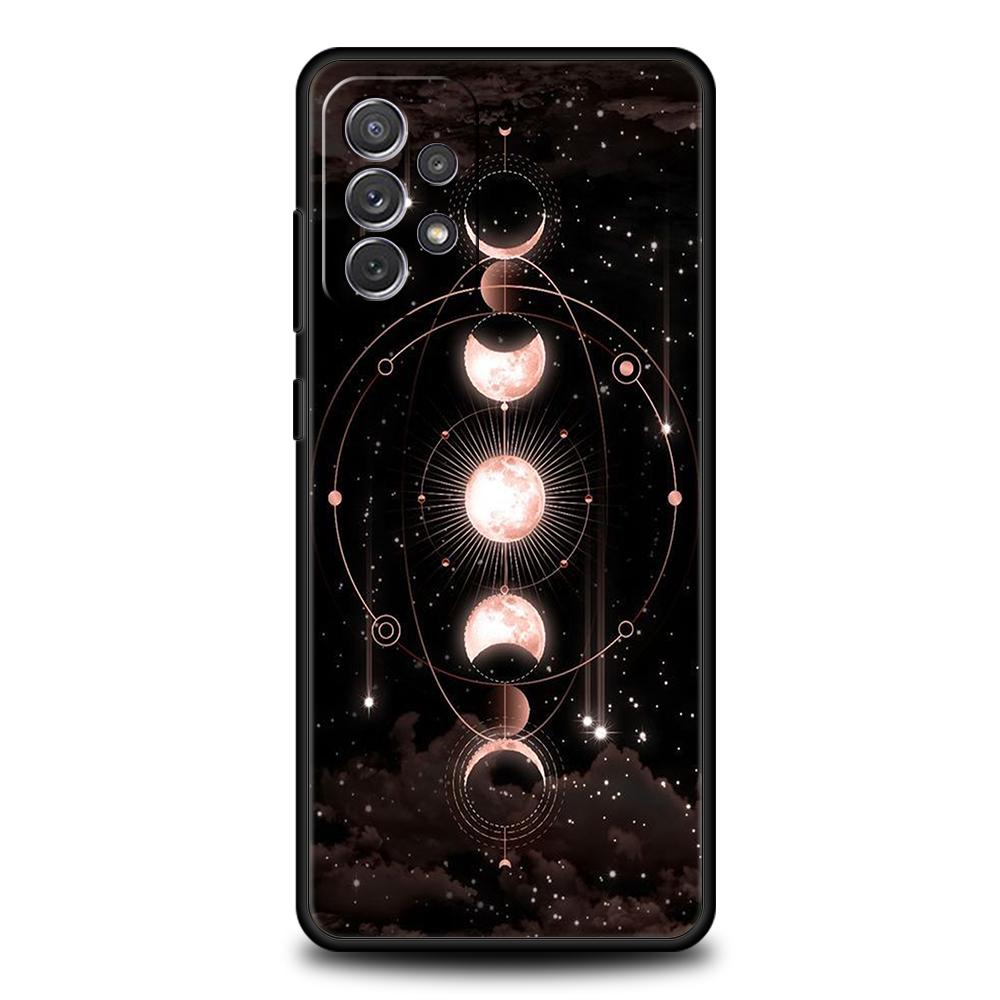 Suns Moons Clouds Astrological Phone Case for Samsung Galaxy A13 A14 A54 A73 A34 A51 A71 A22 A23 A32 A52 A01 A31 A41 Soft Shell