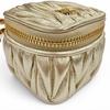 Excellent MIUMIU Charm TRICK MATELASSE KEYRING Gold Leather Women 5TL527 Used