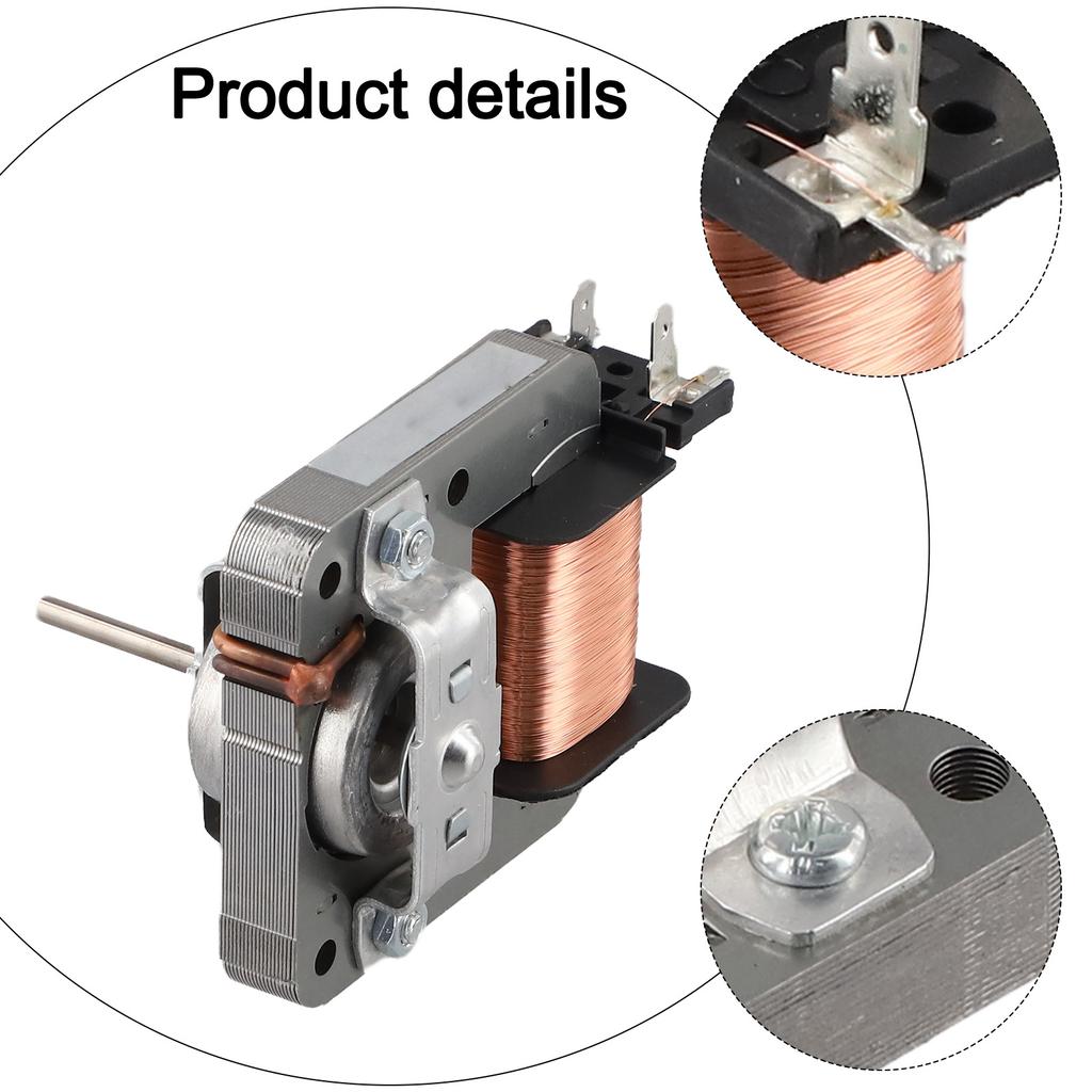 220V Fan Motor Microwave Oven Fan Kitchen Maintenance Safe Usage 2-pin Configuration Aluminum Wire Easy Installation