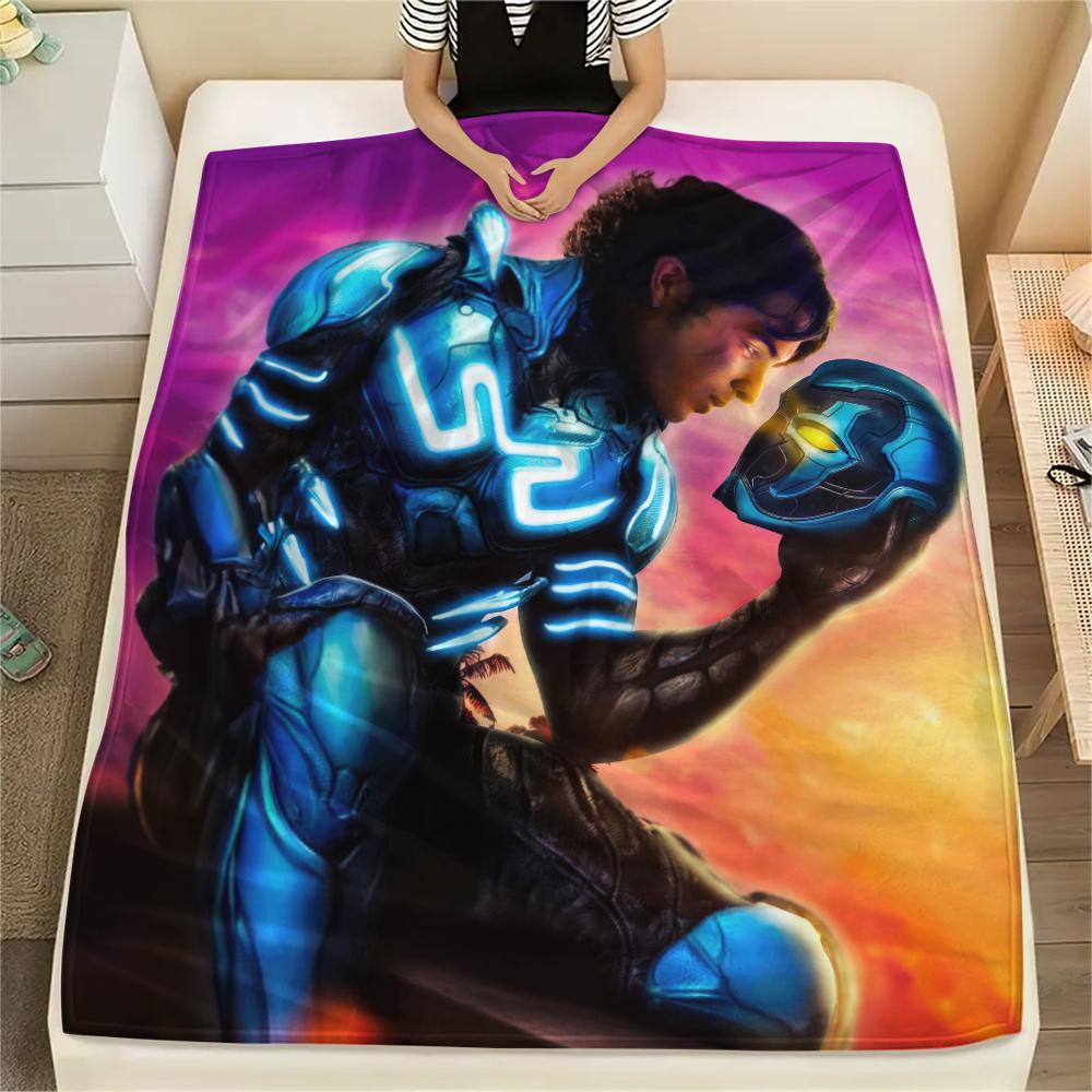 

Blue Beetle Character Poster Blanket, Practical Throw for Home Decor, Exclusive Gift for DC Fans.chl 75x90cm