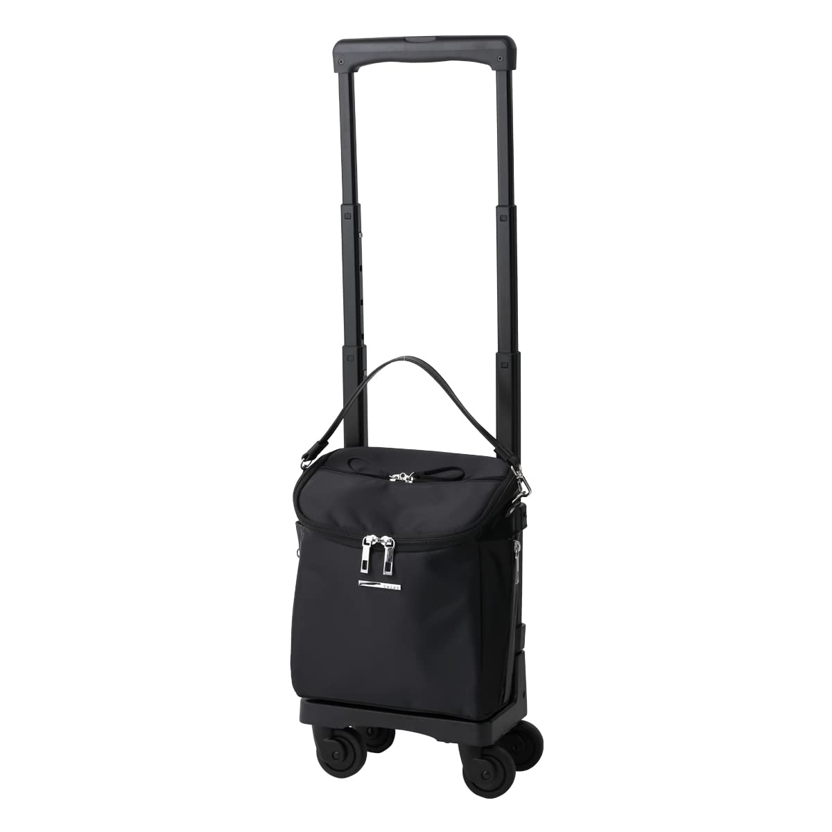 

Тележка для покупок 4 колеса A5 Водоотталкивающая молния VII Покупки Переноска для ежедневного использования Покупки Пожилые Путешествия Повседневное использование Стильный черный [Swany] D-583TS15