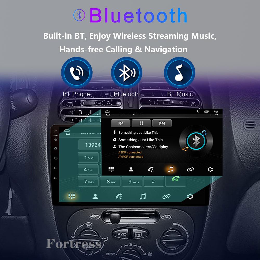 2DIN Android 13 Radio For Peugeot 206 206CC 206SW 2001 2002 2003-2008 Car Stereo Multimedia Player Carplay Auto GPS Navigation