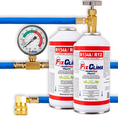 AUTO AIRCONDITIONING KIT GAS R134A + DICHTINGSMIDDEL