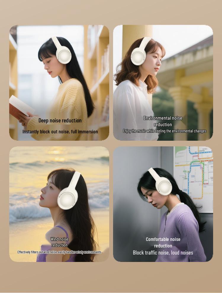 Tianji ANC & ENC Intelligent Noise Cancelling Bluetooth Over-Ear Headphones