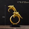 Creative Modern Luxury Resin Decor White Golden Sailing Home Living Room Office Bookcase TV Cabinet Desktop Study Decoration 1Pc