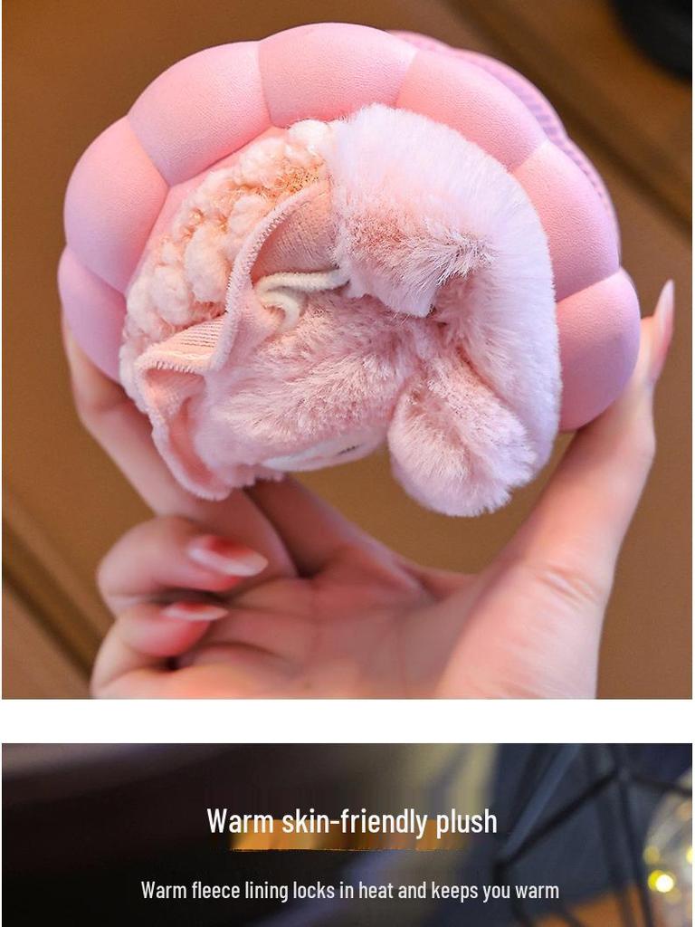 Kinder Cartoon Plüsch Baumwoll Hausschuhe: Herbst/Winter Hausschuhe für Jungen & Mädchen