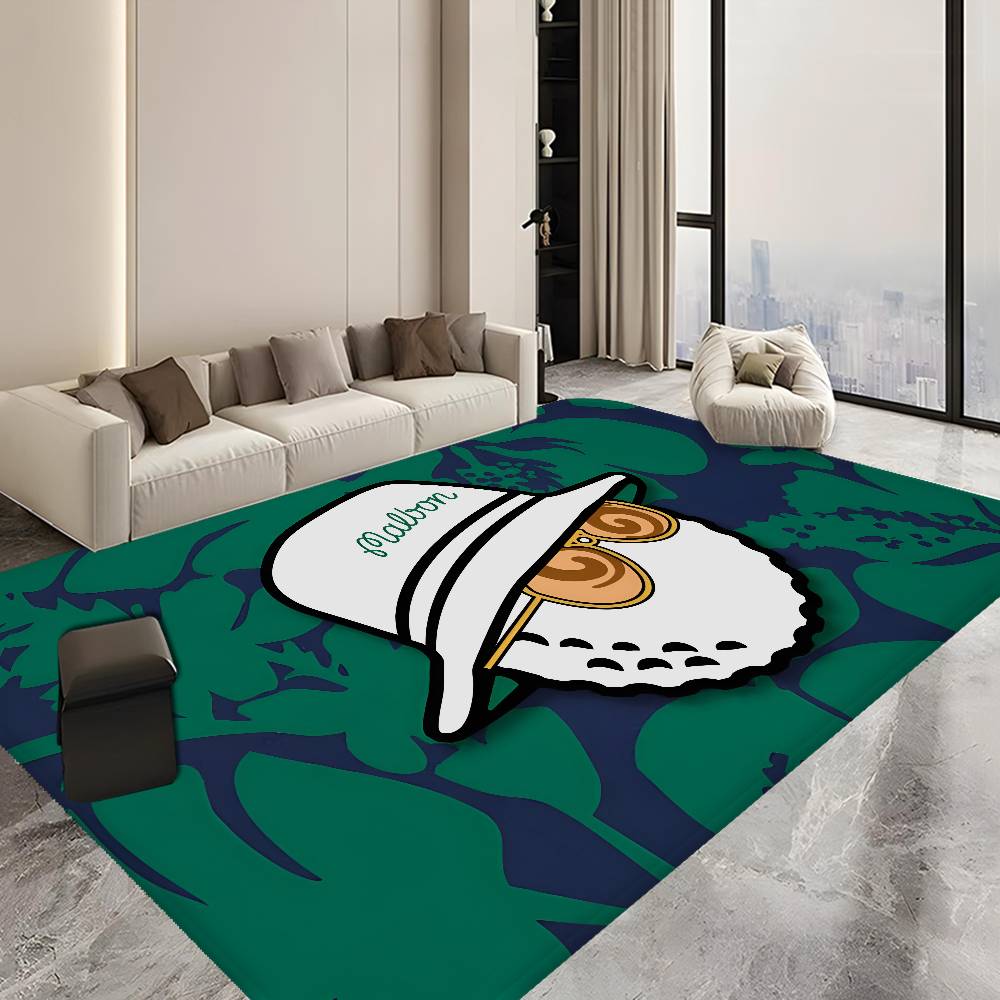 Fashion M-Malbon G-Golf Floor Mat INS Style Soft Bedroom Floor House Laundry Room Mat Anti-skid Household Carpets