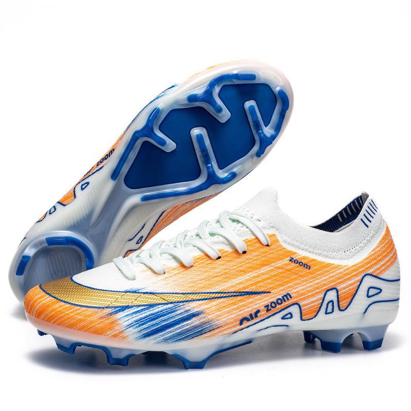 2025 new seamless fly-woven European Cup low-top football shoes, youth AG spike training sports shoes