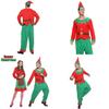 Christmas Elf Cosplay Costume Couple Outfits High Quality Polyester S/m/l