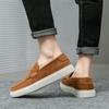 Trend New Men's Charm Suede Leather Leisure Shoes Male Comfortable Thick Bottom Penny Loafter Zapatos Hombre