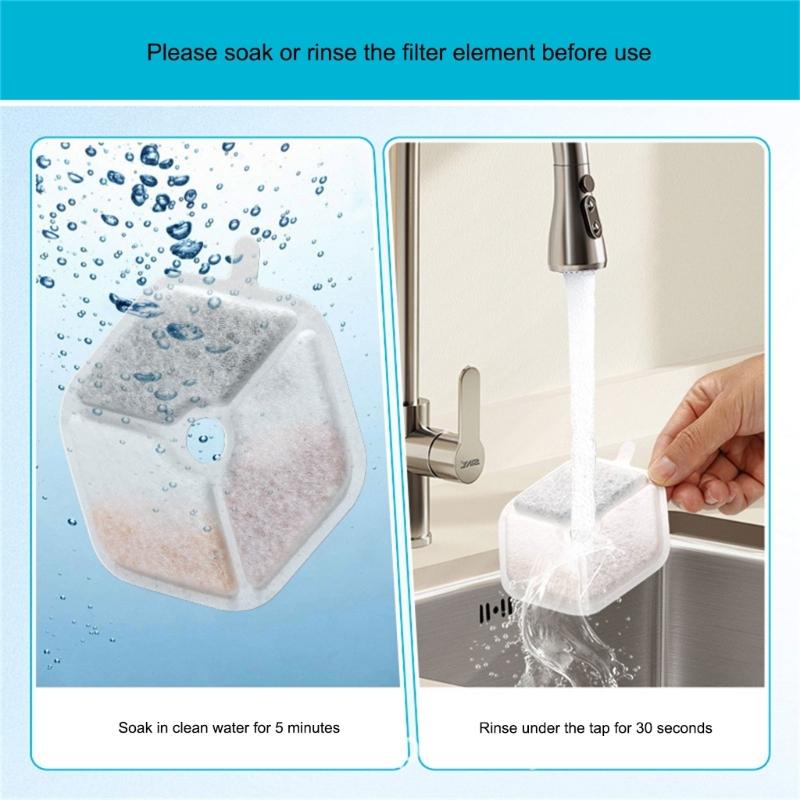 Pet Water Fountains Replacement Filter Advanced Cats Fountains Filter Cartridges for Cats and Small Dogs