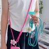 Fashionable Flower Double-Sided Adjustable Mobile Phone Universal Lanyard, Diagonal Long Lanyard Anti-Loss Hanging Piece
