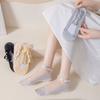 5Pairs Anti-Slip Lace Boat Socks Breathable Invisible Socks Women Elastic Pearl Ankle Socks  Girls