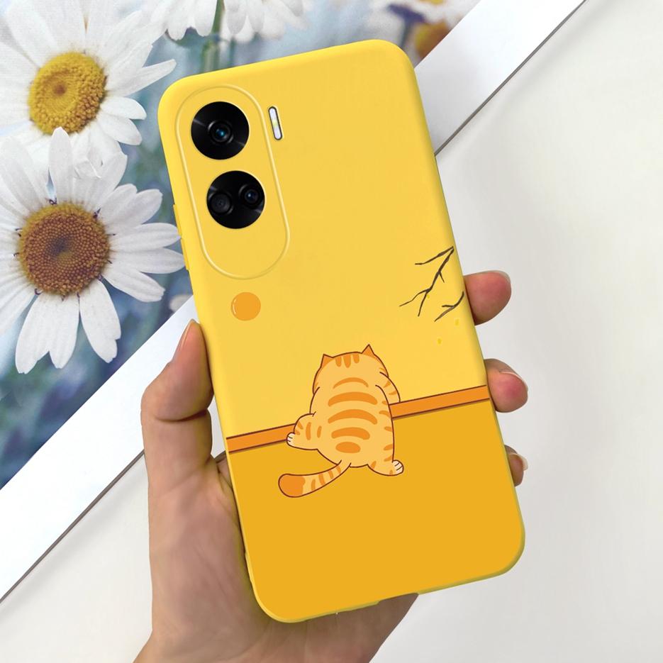 For Honor 90 Lite Case CRT-NX1 Cute Cartoon Cover Shockproof Soft Silicone Phone Case For Honor 90 Pro Honor90 Lite Fundas Coque