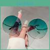 Women New Round Sunglasses Oversized Fashion Vintage Gradient Shades Retro Trendy Luxury Stylish Design Sun Glasses