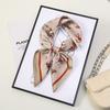 71 Flower polka dot simulation silk scarf neck small square scarf Korean atmosphere sunscreen scarf advanced sense