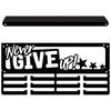 Wall Mount Display Rack with Hooks for Awards and Decor
