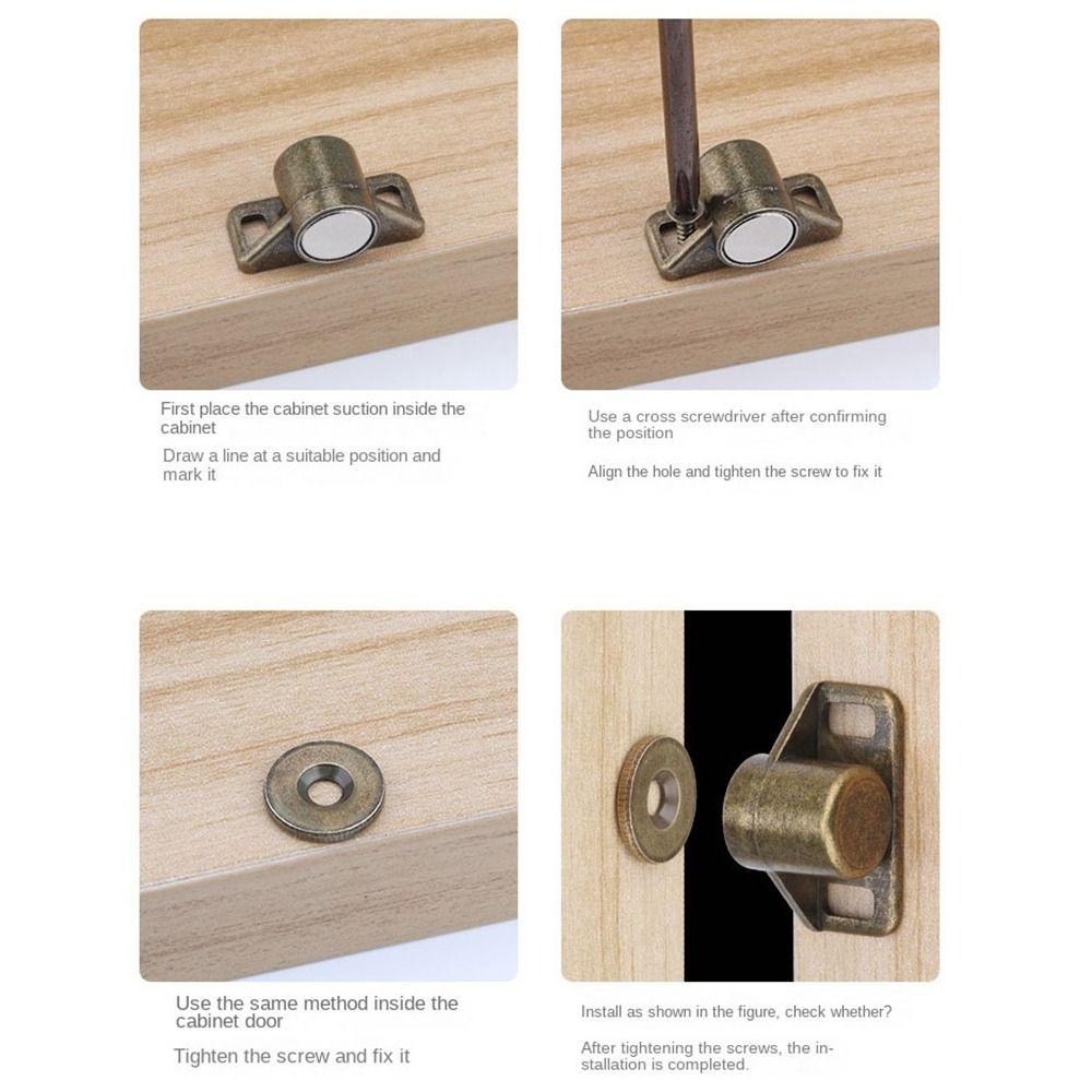 Einfach zu installierender magnetischer Türstopper Schranktürfang Zubehör für Möbelbeschläge
