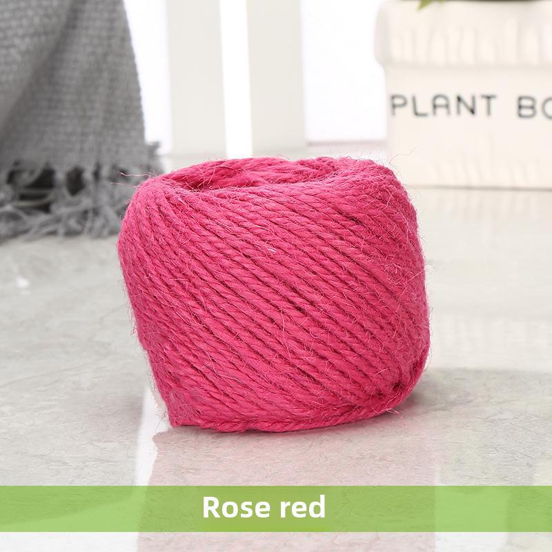 Vintage Style Colored Hemp Rope for DIY and Photo Clips (1.5-2mm, 25m/50m/100m)