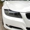 Gloss Black Headlight Eyebrows Headlamp Hood Stickers for BMW 3 Series E90 E91 2005-2012