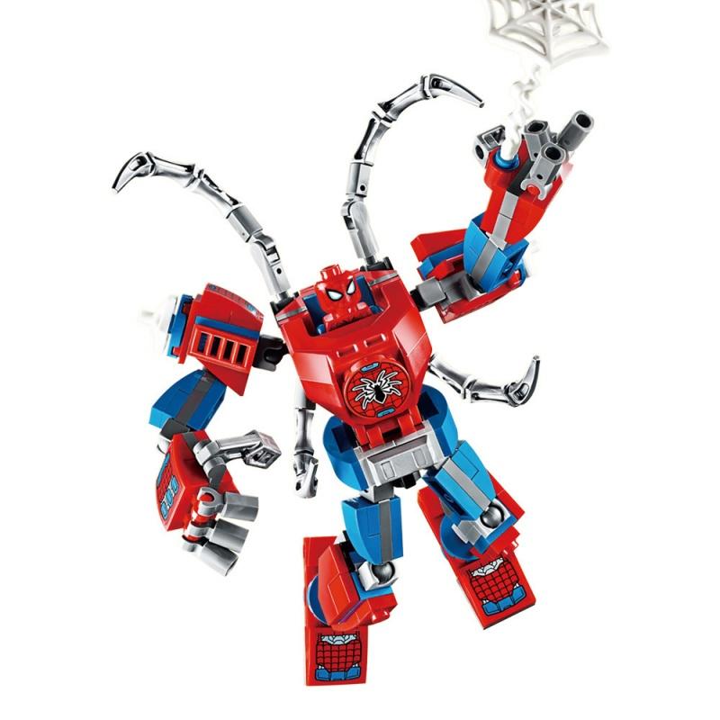 28cm Marvel Anime Avengers Captain America Iron Man: 120PCS/piece Building Block Toy Birthday Gift for Children