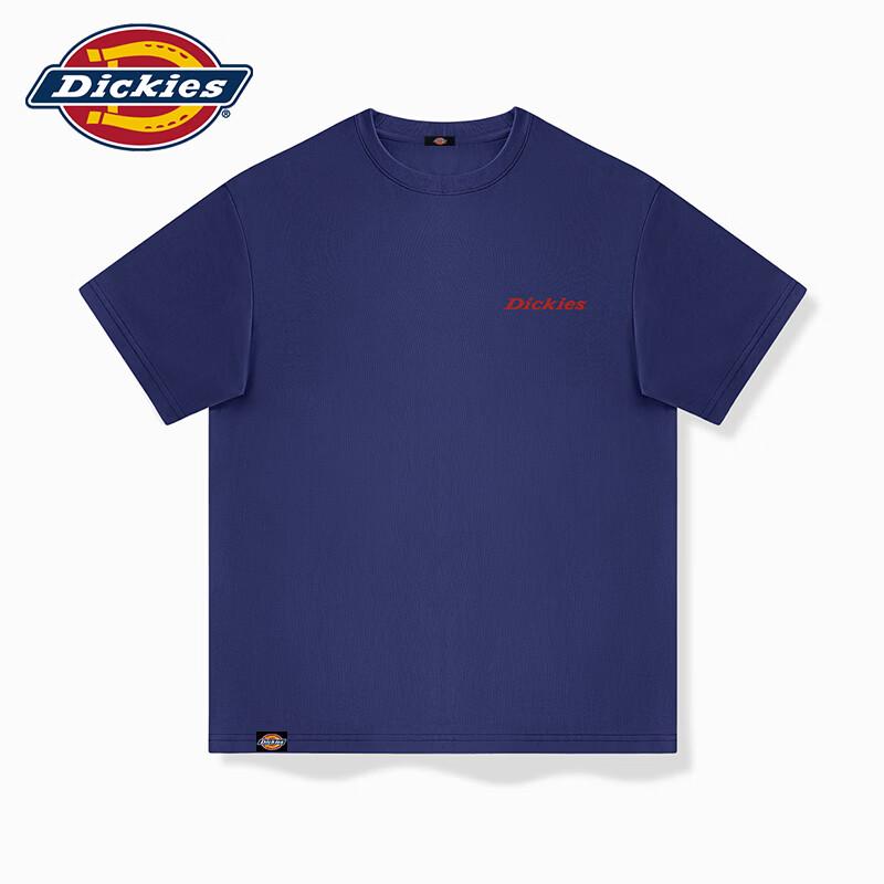Dickies Men's American Retro Red Logo Print T-Shirt