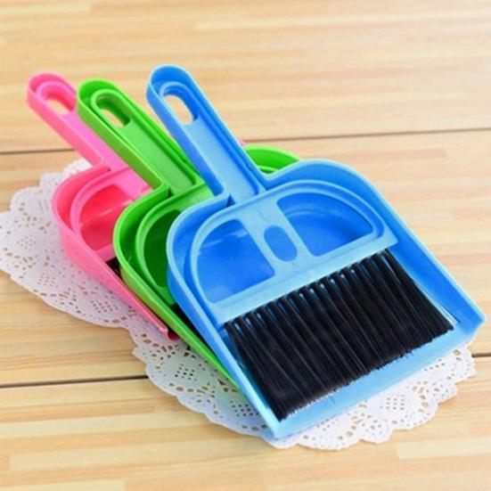 Mini Plastik Weich Tragbare Handbürste Reinigung Kehrschaufel Tastaturreiniger für Schreibtisch