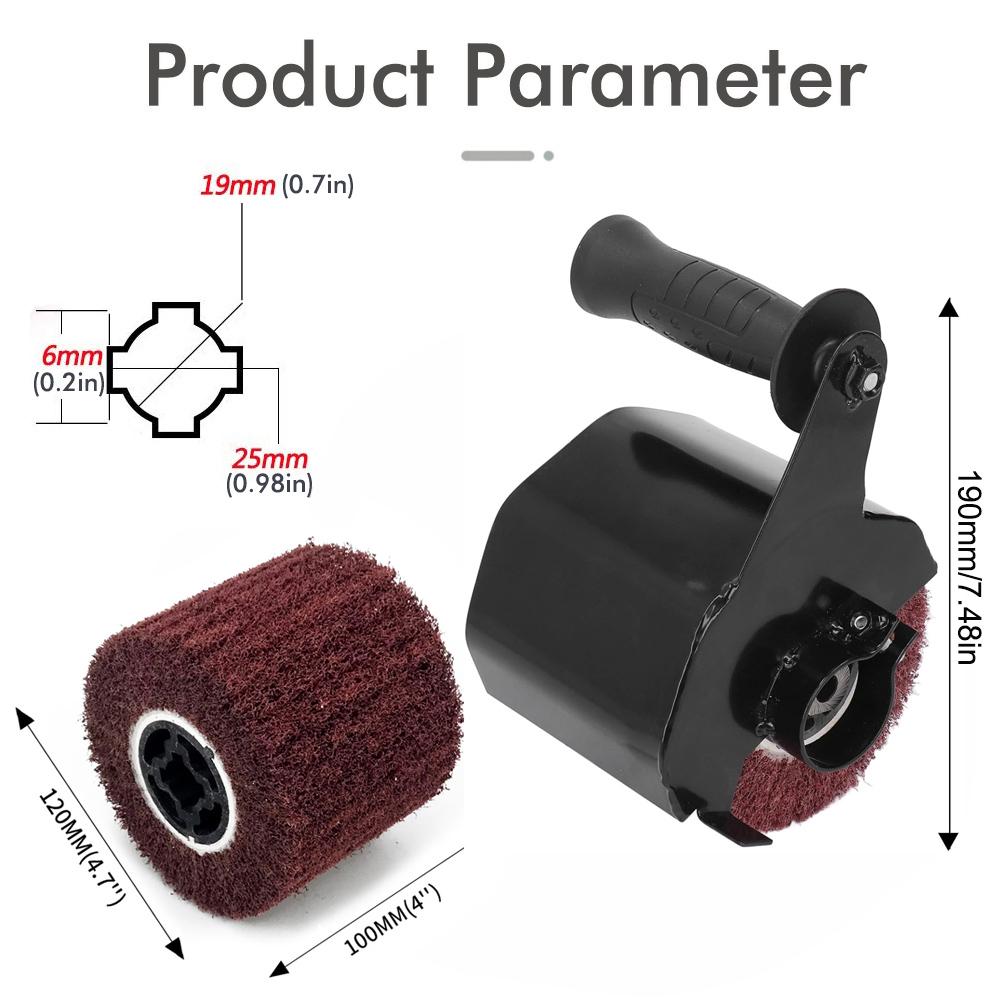 M10/M14 Multifunctional Electric Angle Grinder Burnishing Polishing Machine Attachment Accessories Metal Steel Wood Sander