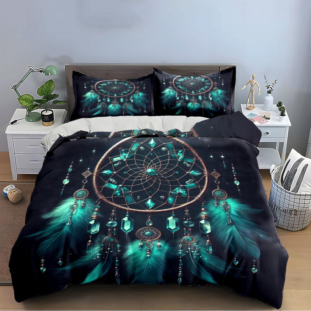 Dreamcatcher Pattern Bedding Set Bedding Duvet Cover Set Duvet Cover Pillowcases (1 * Duvet Cover 2 * Pillowcases, without duvet insert)
