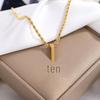 Men's Twist Chain Double Layer Cross Pendant: Titanium Stainless Steel, Non-Fading, High-End Fashion Versatile Necklace.