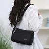Sac bandoulière multicouche à plusieurs compartiments Sac léger en nylon pour femmes d'âge moyen Trajet