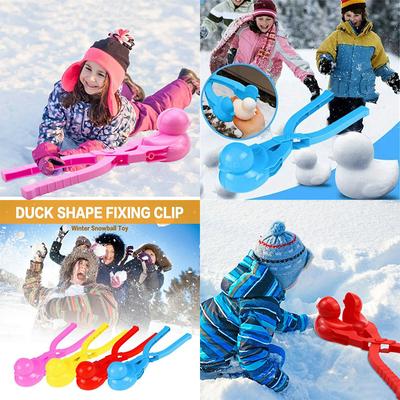Clip de bola de nieve pingüino molde de nieve modelo de nieve invierno al aire libre lucha contra bolas de nieve herramienta de juego de nieve