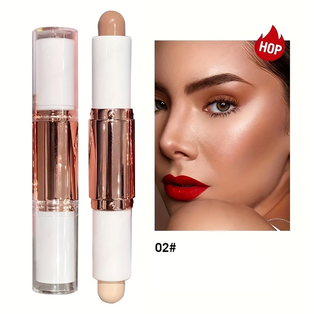 Stick contour à double extrémité pour le contour du nez, l'ombrage, la mise en valeur et l'amélioration du maquillage