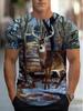 Men's Deer Pattern T-shirt