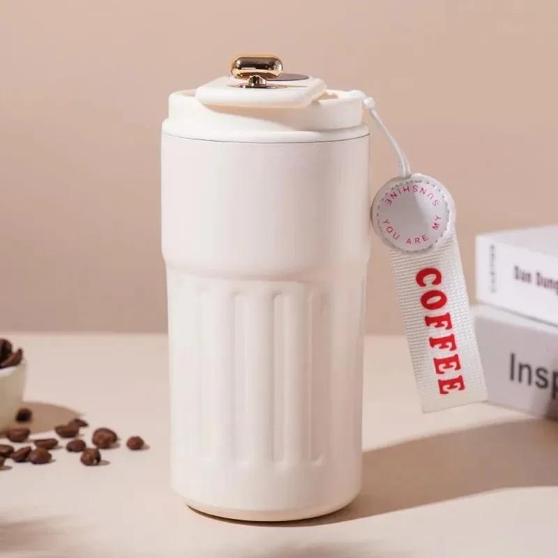 Isolerad mugg i rostfritt stål Visar temperatur Kaffekopp Intelligent Bilmonterad Vattenkopp Gåva Dricksverktyg