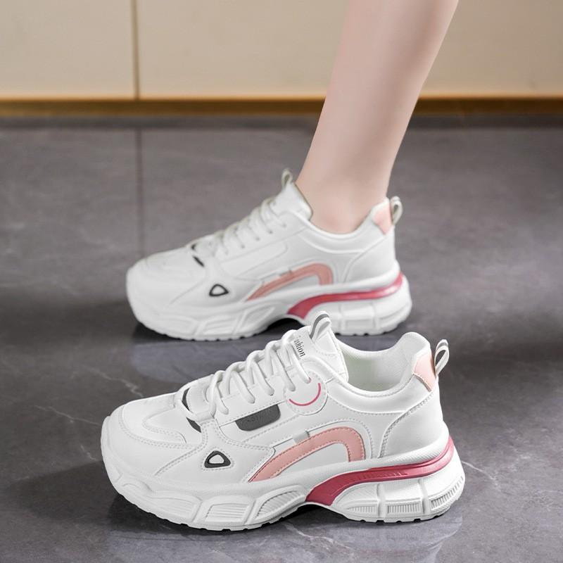 Women's Shoes New Breathable Small White Korean All-matching Platform Height-increasing Sneakers Casual Dad