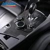 Real Carbon Fiber Car Interior Accessories Center Console Gear Shift Knob Panel Decorative Cover for Alfa Romeo Giulia 2017-2019