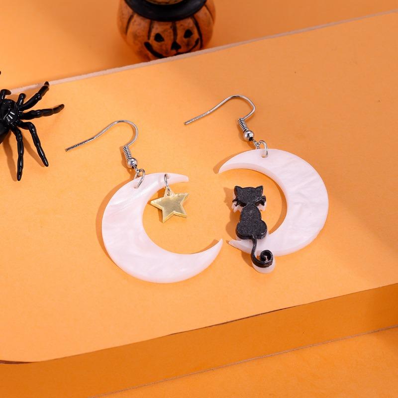New Halloween Stud Earrings Combination Cartoon Funny Easter Earrings Set