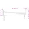 VidaXL Tête de Lit à LED Meuble de Chambre à Coucher Accessoire de Lit Double Tête de Cadre de Lit Intérieur Taupe 3123402