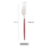 1 Pcs Dinnerware Red CutleryStainless Ste Knife Fork Spoon Cutlery Kitchen Table Flatware Tableware Silverware
