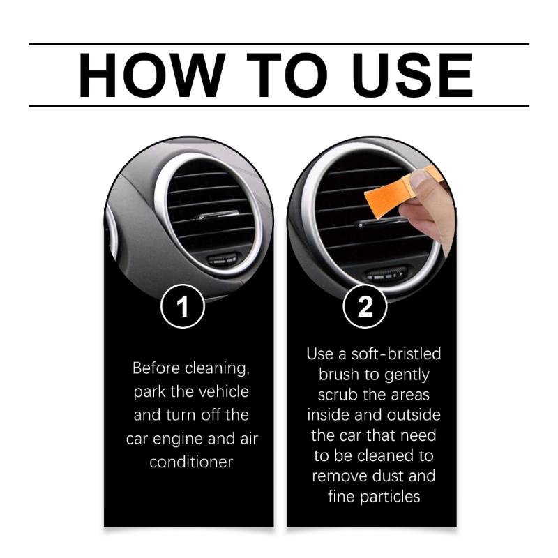 Pack Of 6 Soft Bristle Automotive Brushes Car Detailing Brush For Gentle Cleaning And Easy Storage NonSlip Handle Brush
