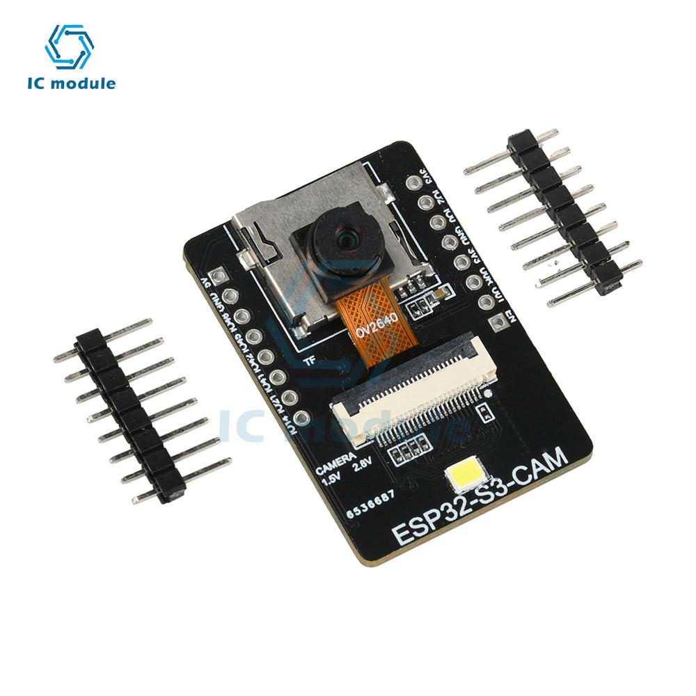 Moduł Wizyjny AI ESP32-S3-CAM WiFi Bluetooth z Interfejsem Typu C do Detekcji Twarzy i Rozpoznawania Kolorów